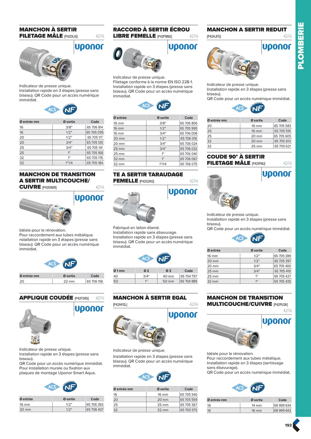 Catalogue Catalogue génie climatique & sanitaire | Édition 2024-2025, page 00193