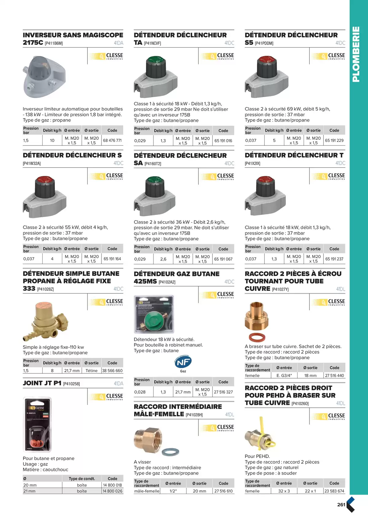 Catalogue Catalogue génie climatique & sanitaire | Édition 2024-2025, page 00261
