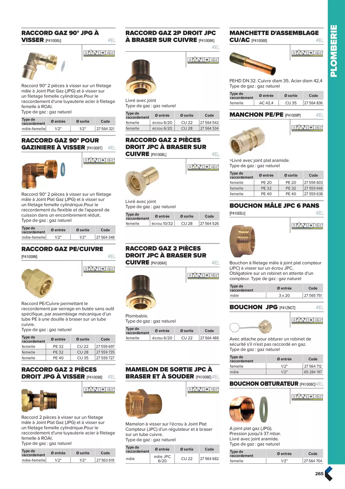 Catalogue Catalogue génie climatique & sanitaire | Édition 2024-2025, page 00265