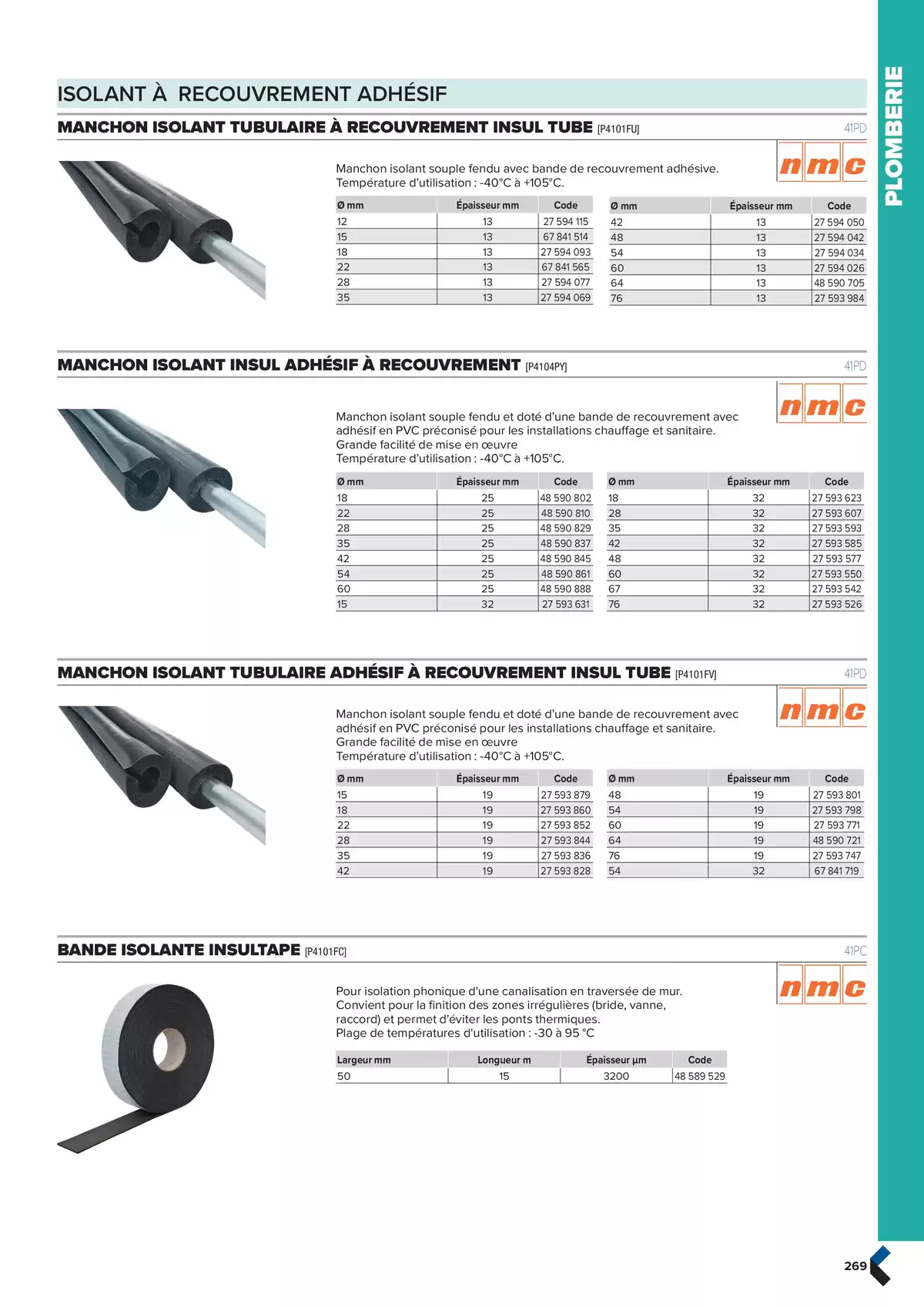 Catalogue Catalogue génie climatique & sanitaire | Édition 2024-2025, page 00269