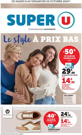 Catalogue Super U à Saint-Léry | Mode à prix bas ! | 08/10/2024 - 20/10/2024