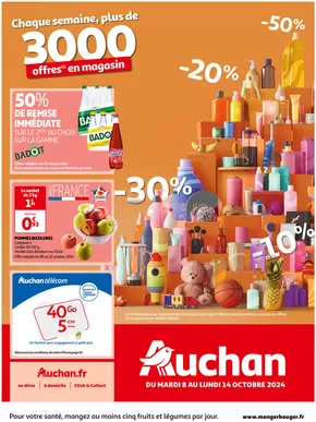 Catalogue Auchan Hypermarché à Marquaix | Retrouvez plus de 3000 offres en magasin | 08/10/2024 - 14/10/2024