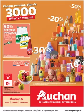 Catalogue Auchan Hypermarché à Uzan | Retrouvez plus de 3000 offres en magasin | 08/10/2024 - 14/10/2024