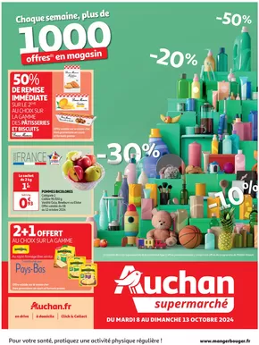 Catalogue Auchan Supermarché à Bauquay | Retrouvez plus de 1000 offres dans votre super | 08/10/2024 - 13/10/2024