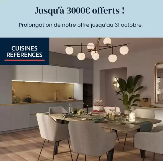 Catalogue Cuisines Références à Lille | Jusqu'à 3000€ offerts ! | 02/10/2024 - 31/10/2024