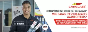 Promos de Auto et Moto à Catllar | Vos balais d'essuie-glaces avant offerts sur Carglass | 02/10/2024 - 04/10/2024