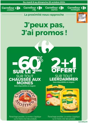 Catalogue Carrefour Contact à Cossé-le-Vivien | J'PEUX PAS, J'AI PROMOS DU 8 AU 20 OCTOBRE 2024 | 08/10/2024 - 20/10/2024