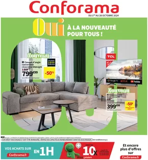 Promos de Meubles et Décoration à Ars-sur-Moselle | Oui à la nouveauté sur Conforama | 03/10/2024 - 28/10/2024