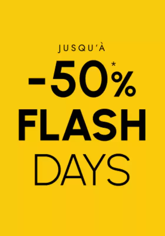 Jusqu'à -50% flash days