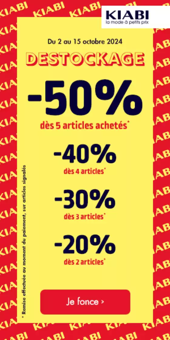 Destockage Jusqu'à -50%