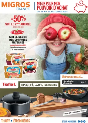 Catalogue Migros France à Les Bouchoux | Trafic | 15/10/2024 - 20/10/2024