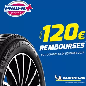 Promos de Sport à Saint-Nazaire (Loire Atlantique) | Pour l'achat de pneus MICHELIN c'est jusqu'à 120€ remboursés ! sur Profil Plus | 07/10/2024 - 24/11/2024