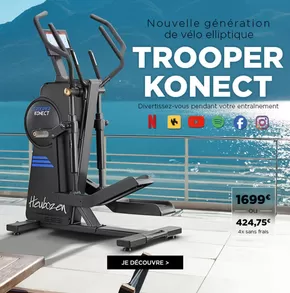 Promos de Sport à Carcassonne | Vélo Elliptique Trooper Konect sur Fitness Boutique | 07/10/2024 - 31/10/2024