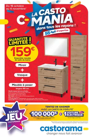 Promos de Meubles et Décoration à Tourcoing | La Casto MANIA dans tous les rayons ! sur Castorama | 16/10/2024 - 04/11/2024