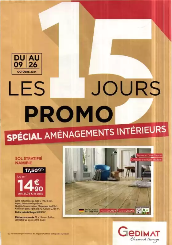 Les 15 jours promo