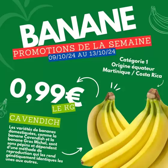 Promotions de la semaine