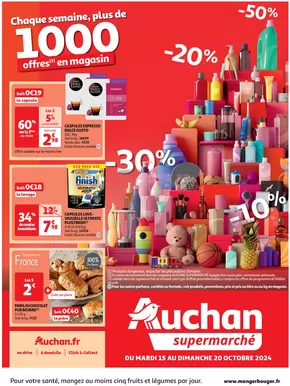 Catalogue Auchan Supermarché à Taillefontaine | Faites le plein de promos dans votre super  | 15/10/2024 - 20/10/2024