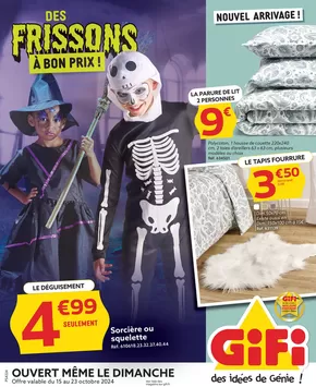 Catalogue Gifi à Elbach | Des frissons à bon prix !  | 16/10/2024 - 27/10/2024