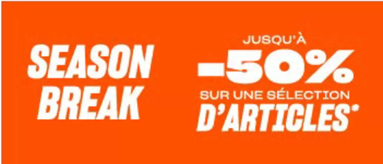 Jusqu'à -50 % sur une sélection d'articles