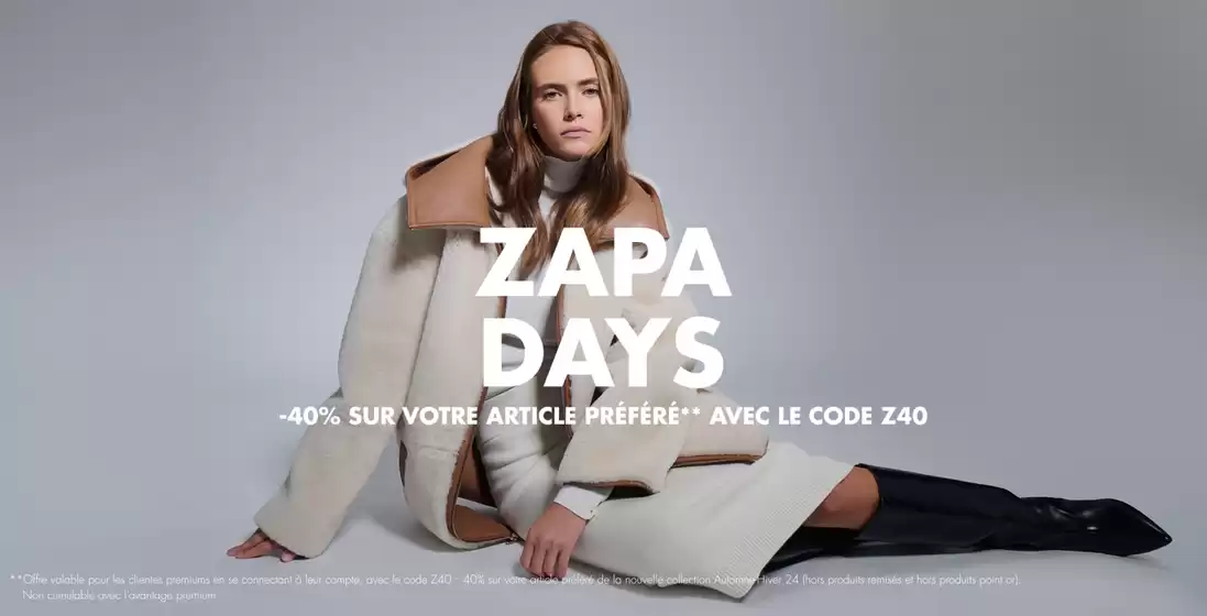Zapa days -40% sur votre article préféré 