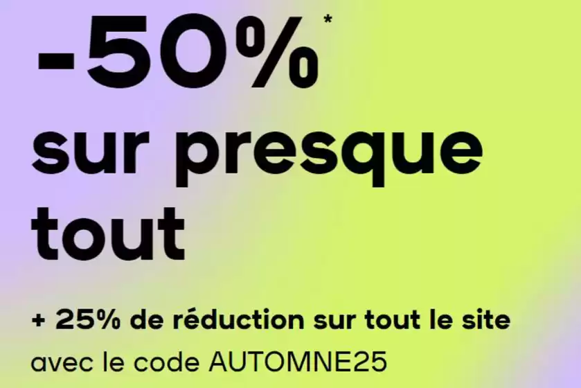 -50% sur presque tout