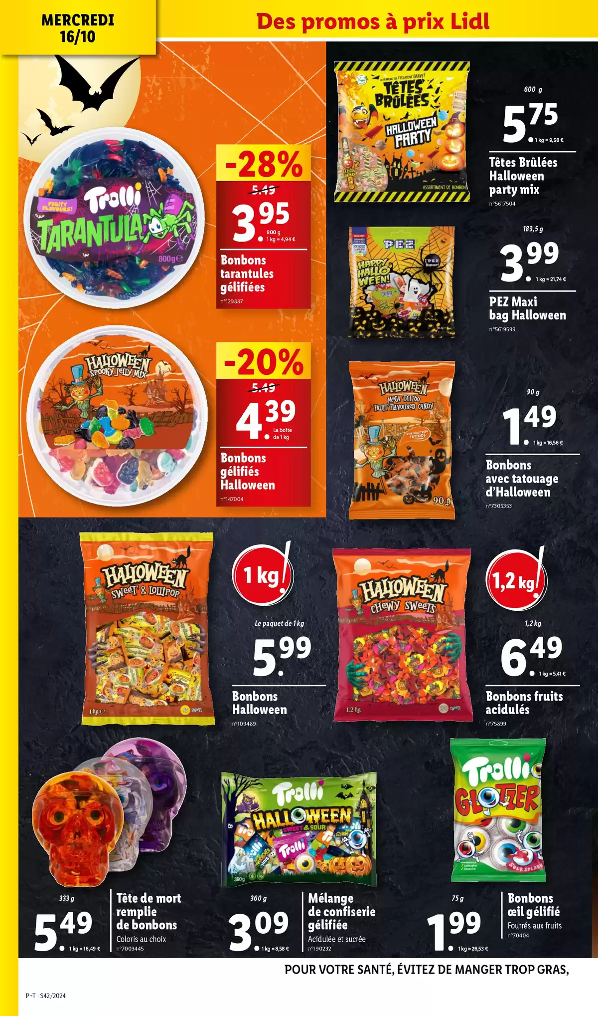 Catalogue Préparez-vous pour Halloween : Costumes, décorations et accessoires à prix mini, page 00028