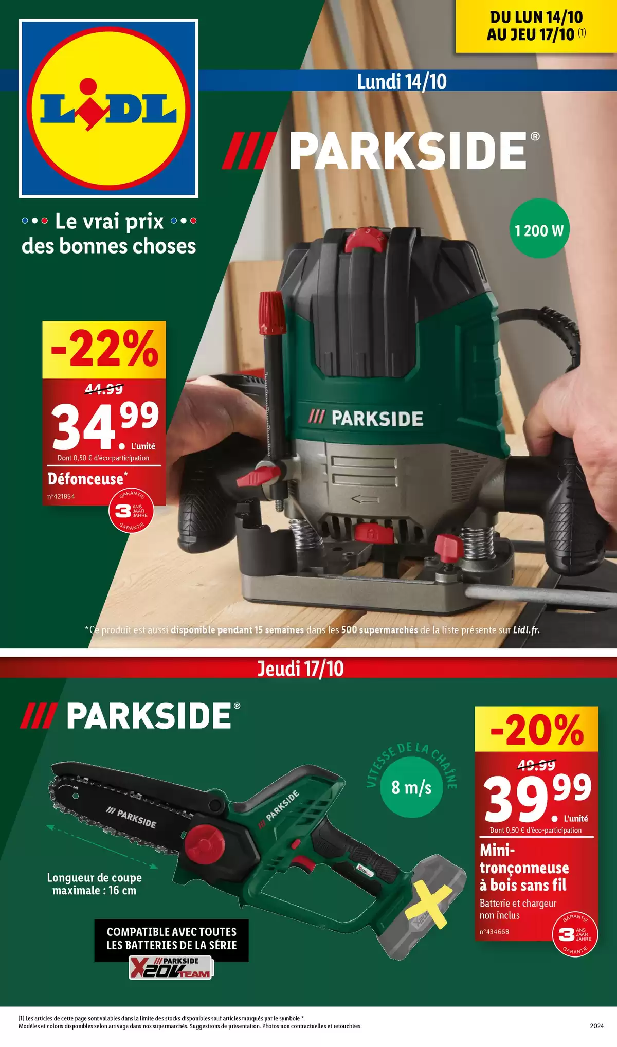 Catalogue Bénéficiez de réductions sur nos articles mode, bricolage ou loisir cette semaine chez Lidl, page 00001