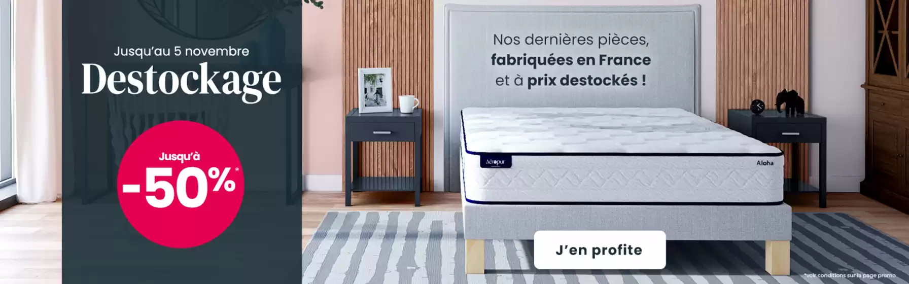 Catalogue Ma Literie à Bordeaux | Destockage matelas et sommiers 2024 | 10/10/2024 - 05/11/2024