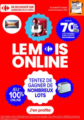 Promos de Supermarchés à Saint-Jean-de-Daye | LE MOIS ONLINE sur Carrefour Contact | 11/10/2024 - 28/10/2024