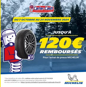 Promos de Auto et Moto à Vendenheim | Jusqu'à 120€ remboursés sur Carter-Cash | 11/10/2024 - 24/11/2024