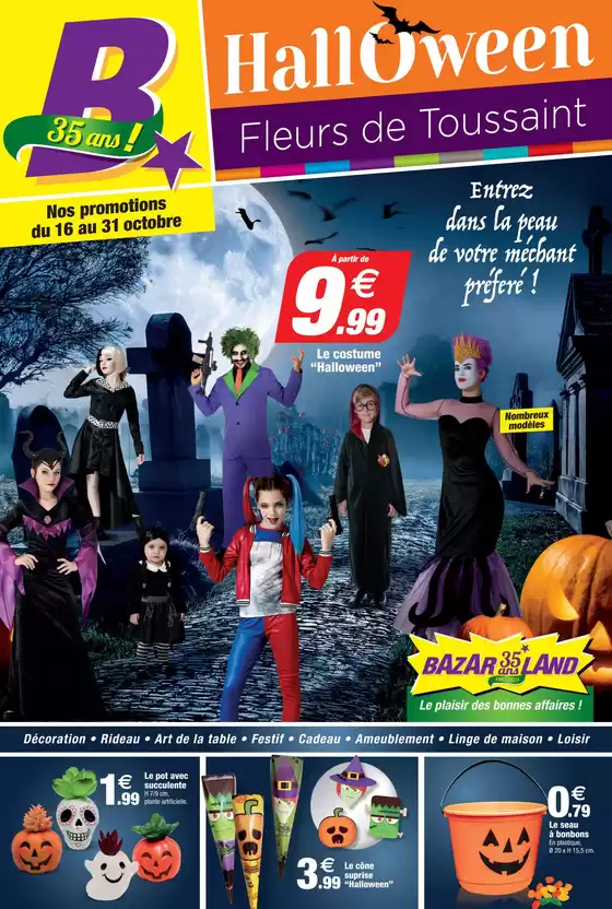 Catalogue Bazarland à Angers | Halloween Fleurs de Toussaint | 14/10/2024 - 31/10/2024