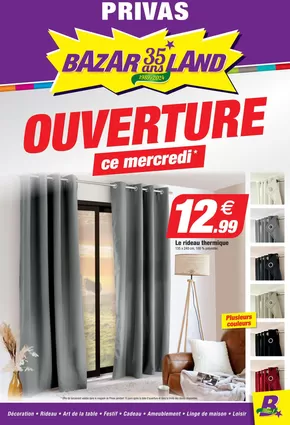 Promos de Bazar et Déstockage à Commercy | Ouverture sur Bazarland | 14/10/2024 - 26/10/2024