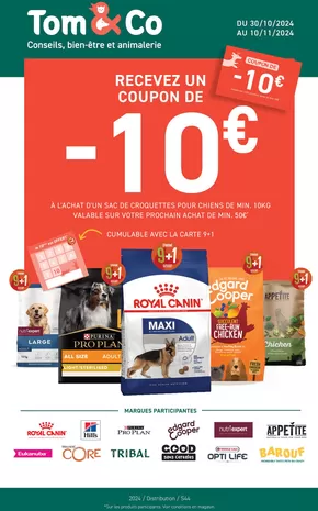 Promos de Jardineries et Animaleries à Lille | 4+2 OFFERTES sur Tom&Co | 14/10/2024 - 10/11/2024