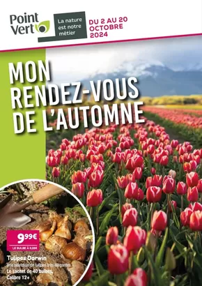 Promos de Jardineries et Animaleries à Bellaing | Mon rendez-ous de l'automne sur Point Vert | 14/10/2024 - 20/10/2024