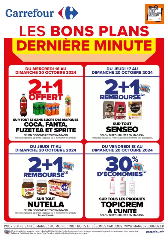 Catalogue Carrefour Contact à Cossé-le-Vivien | LES BONS PLANS DE DERNIERE MINUTE | 15/10/2024 - 20/10/2024