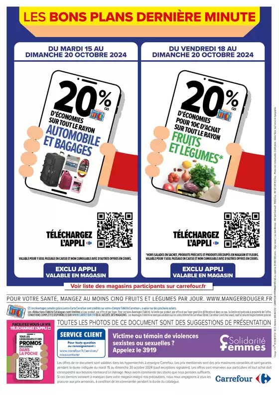 Catalogue Carrefour Contact à Cossé-le-Vivien | LES BONS PLANS DE DERNIERE MINUTE | 15/10/2024 - 20/10/2024