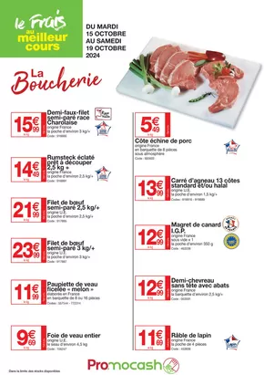 Catalogue Promocash à Saint-Dié-des-Vosges | La boucherie | 15/10/2024 - 19/10/2024