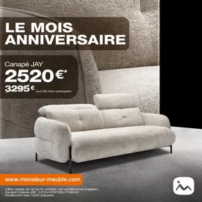 Catalogue monsieur meuble à Nice | En ce moment, c'est l'anniversaire Monsieur Meuble | 15/10/2024 - 31/10/2024