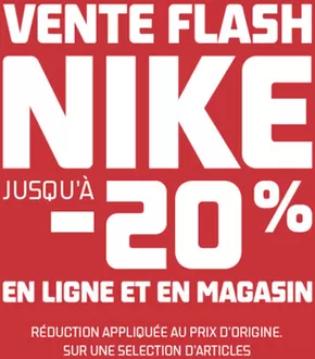 Promos de Sport à Clermont-Ferrand | Vente flash NIKE jusqu'à -20%  sur Foot Locker | 15/10/2024 - 31/10/2024