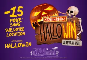 Promos de Auto et Moto à La Ciotat | Chez UCAR, c’est Hallowin ! sur Ucar | 15/10/2024 - 04/11/2024