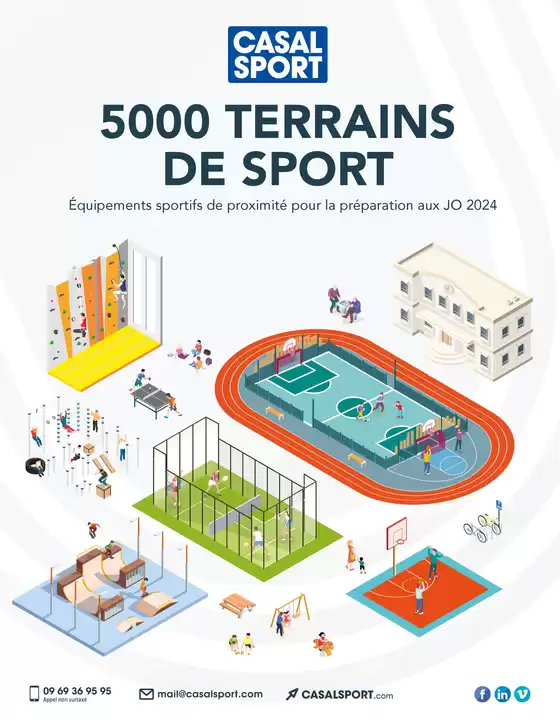 Catalogue Casal Sport à Toulouse | Équipements sportifs de proximité pour la préparation aux JO 2024 | 15/10/2024 - 31/12/2024