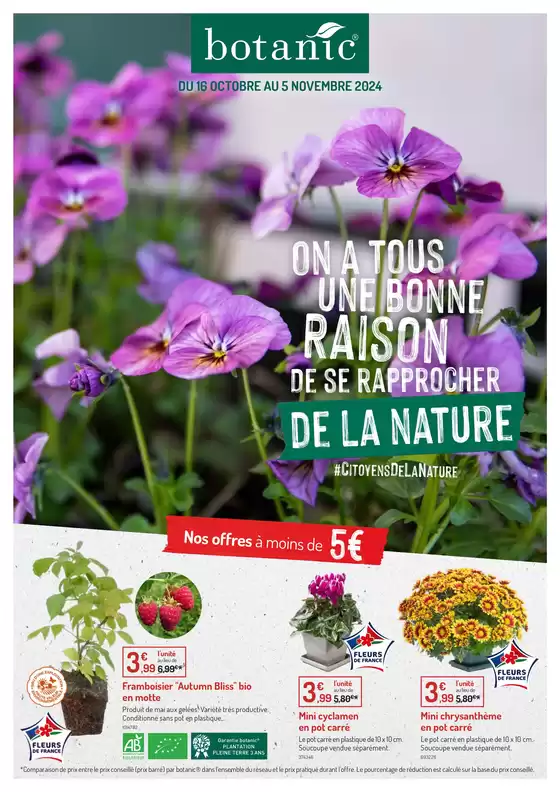 Catalogue Botanic à Paris | On a tous De se rapprocher Une bonne Raison de l a nature | 16/10/2024 - 05/11/2024