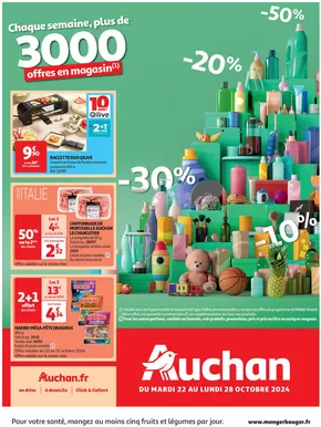 Promos de Supermarchés à Saint-Quentin | Une semaine d'offres à prix cassés  sur Auchan Hypermarché | 22/10/2024 - 28/10/2024