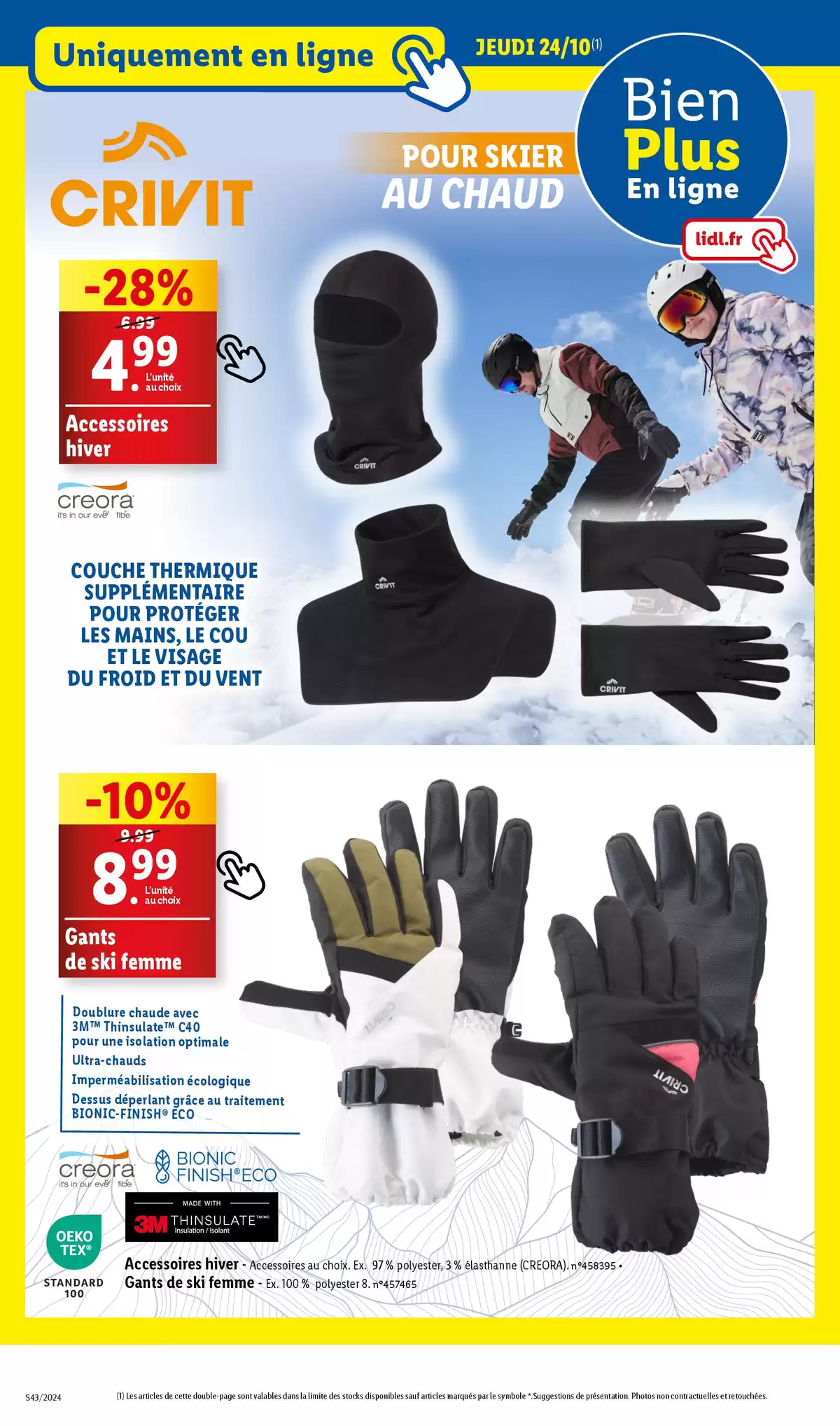 Catalogue Skiez à prix réduit en profitant des bonnes affaires sur notre marque de sport Crivit, page 00038