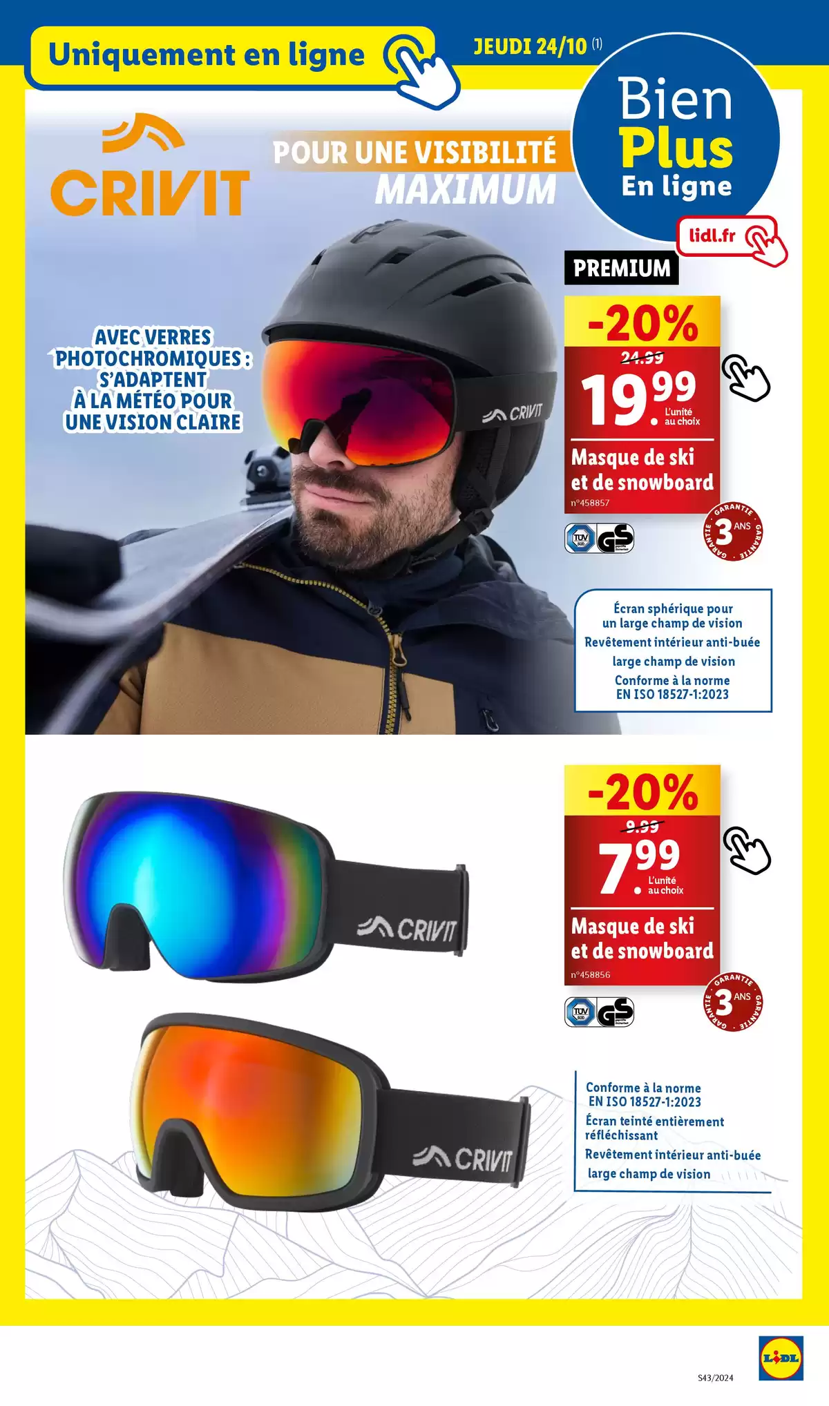 Catalogue Skiez à prix réduit en profitant des bonnes affaires sur notre marque de sport Crivit, page 00039