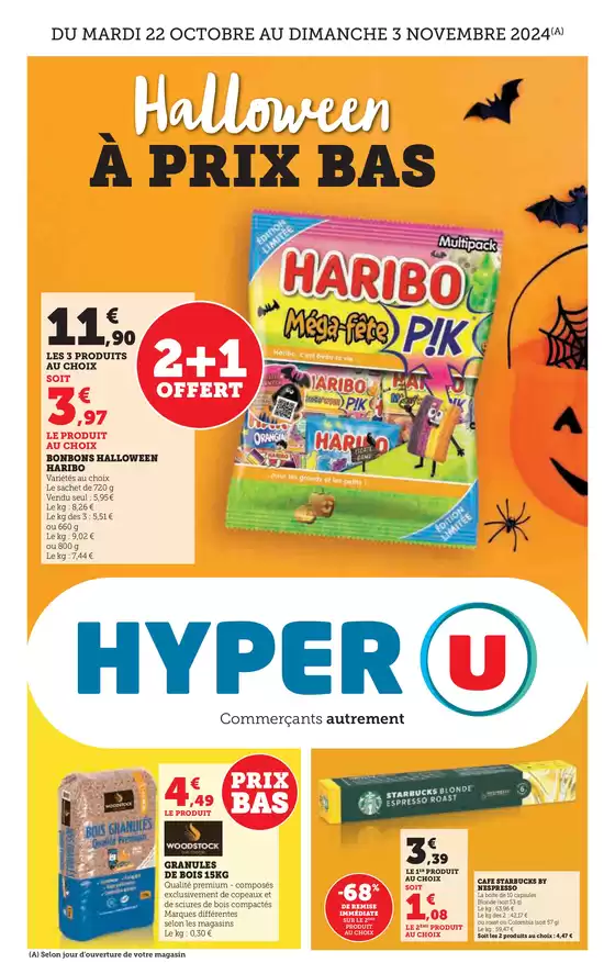 Catalogue Hyper U à Lille | Halloween à prix bas | 22/10/2024 - 03/11/2024