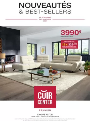 Promos de Meubles et Décoration à Colmar | Nouveautés & Best - Sellers sur Cuir Center | 17/10/2024 - 02/11/2024