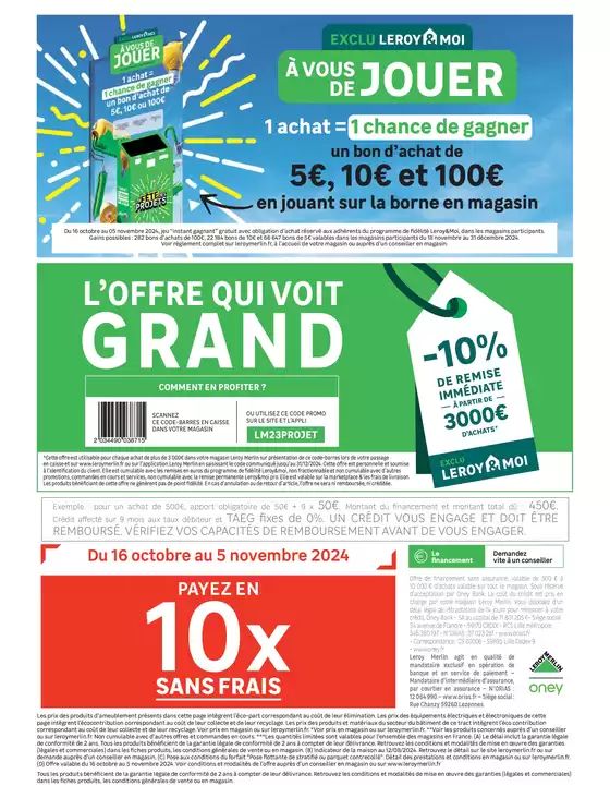 Catalogue Leroy Merlin | La fête des projets | 17/10/2024 - 05/11/2024