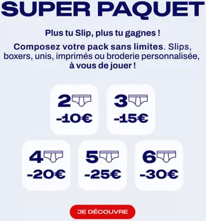 Promos de Mode à Rennes | Super paquet sur Le Slip Français | 17/10/2024 - 31/10/2024