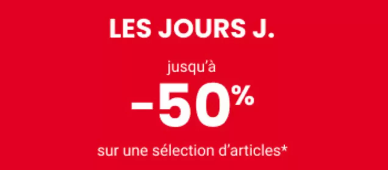 Catalogue Jules à Annemasse | Les jours Jules -50% | 17/10/2024 - 31/10/2024